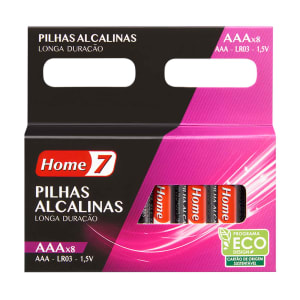 Imagem do produto Pilhas Alcalinas AAA LR3 1.5V Home 7