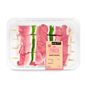 Imagem do produto Espetadas de Porco Pingo Doce - Embalagem 0.7 Kg
