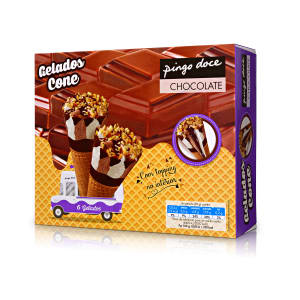 Imagem do produto Gelado Cones de Chocolate Pingo Doce