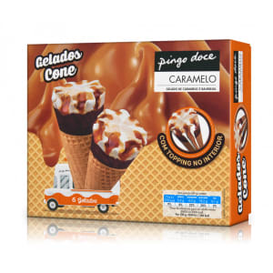 Imagem do produto Gelado Cone de Caramelo e Baunilha Pingo Doce