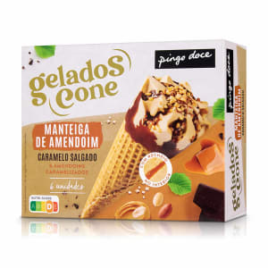 Imagem do produto Gelado Cones de Manteiga de Amêndoim e Caramelo Salgado Pingo Doce2