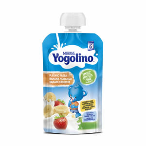 Imagem do produto Bolsa de Alimento Lácteo Banana e Morango Yogolino
