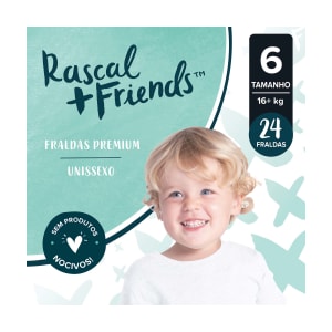 Fraldas Tamanho 6 (16-24 Kg) Rascal & Friends - 24 un product image