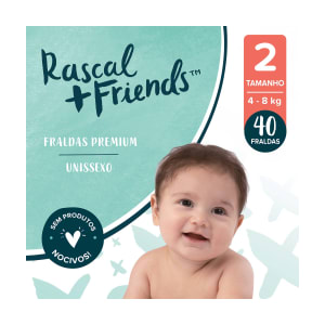 Fraldas Tamanho 2 (4-8 Kg) Rascal & Friends - 40 un product image
