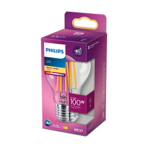 Imagem do produto Lâmpada LED Standard Warm White 100W E27 Transparente Philips