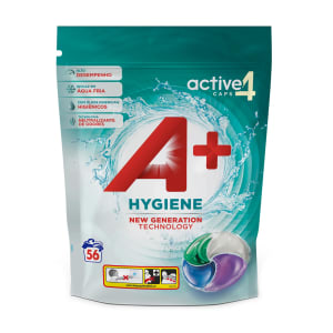 Imagem do produto Detergente Máquina da Roupa Cápsulas Active Hygiene A+ - 56 doses
