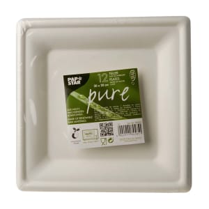 Imagem do produto Pratos Quadrados de Cana de Açúcar Pure Papstar