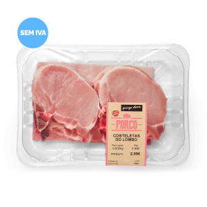 Imagem do produto Costeletas do Lombo de Porco Pingo Doce - Embalagem 0.6 Kg