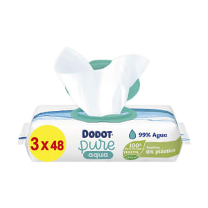 Imagem do produto Toallitas Aqua Pure Dodot 3x48 - 144 uds 0% Plástico