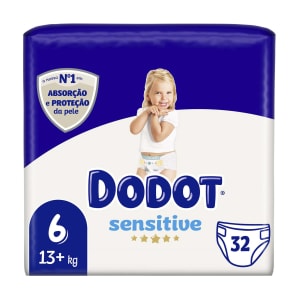 Fraldas Dodot Sensitive Tamanho 6 (+13kg) Dodot - 32 un product image